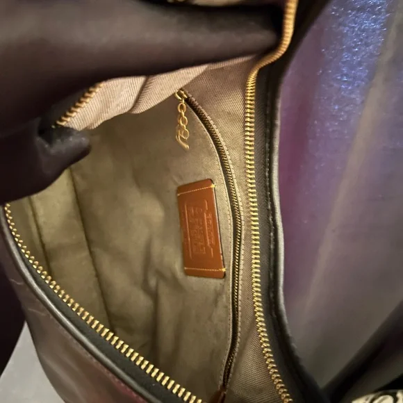 Coach Dark Brown Leather Hobo Bag - Picture 5 of 5